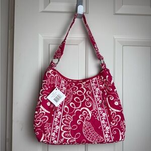 NWT Vera Bradley Twirly Birds Pink Lisa B Handbag – Retired Rare Pattern